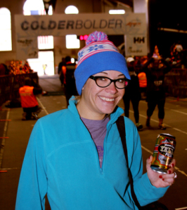 Cute warm hat + beer = content 