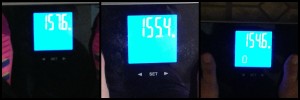 I started at 158 but didn't think to take a picture.