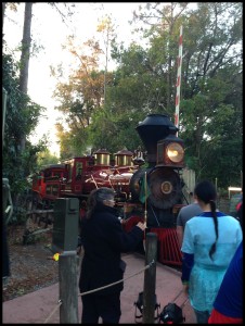 Brooke was hoping that this train would bring us to Diagon Alley. It does not. Sadly.