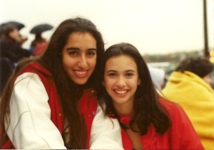 Me with my dear friend Bernadette, 20 years ago.
