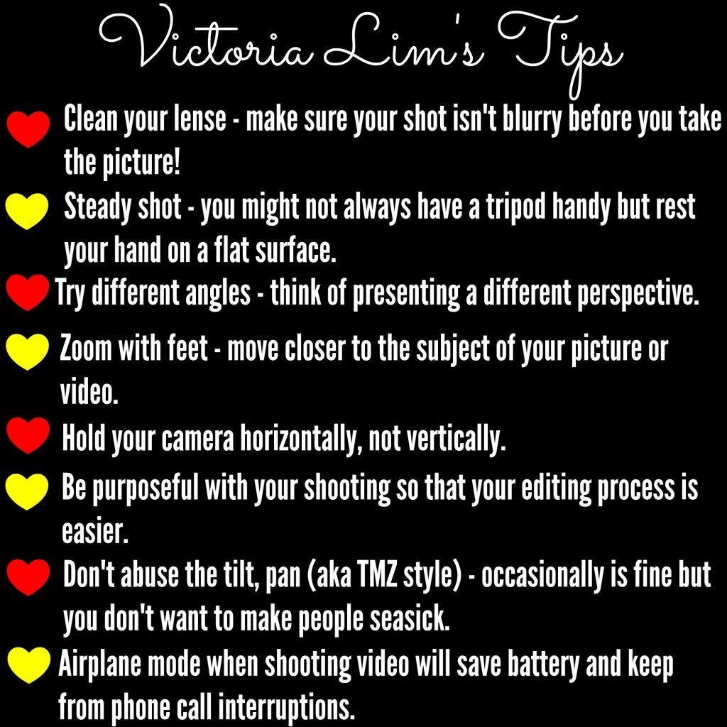 Photo and Video blogging tips