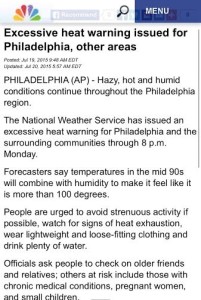 TL;DR - the gist? HEAT WARNING. Grab your personal belongings and run to the nearest air conditioner unit!