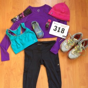 Warm clothes for the race!