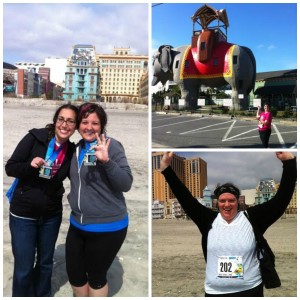 2012 - Cam's first ever half marathon (I was a seasoned pro as it was my second) and Bec ran the 7k.