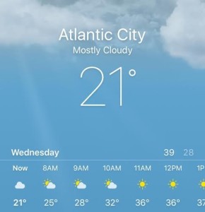 So you're saying New Jersey is cold in January?