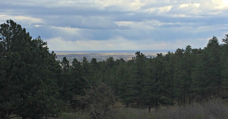 Looking back over Boulder