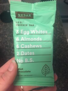 Rx bars are great because of their simple ingredient list!