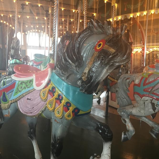 You can "adopt" the carousel horses and the one I was one was named "Merry". Kismet? I think so.