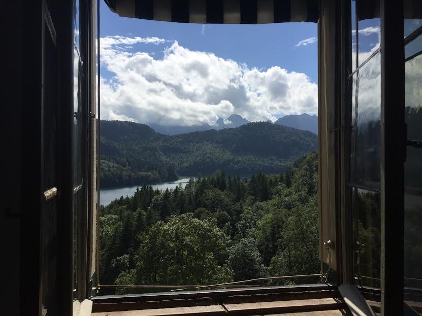 From the window of Castle Hohenschwangau.