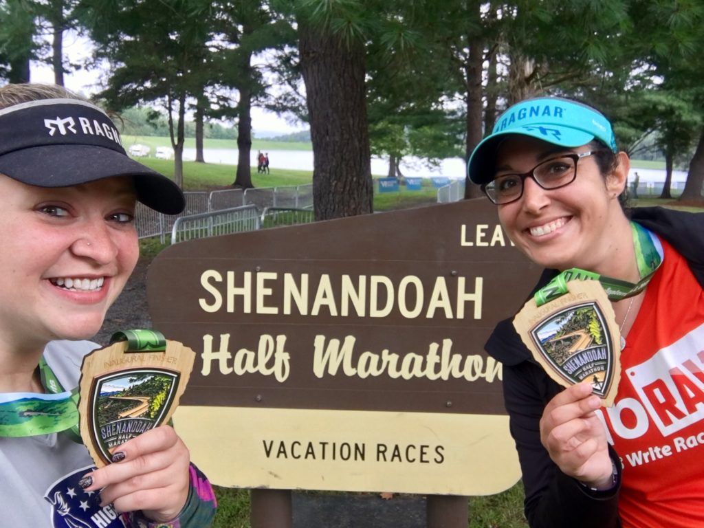 Shenandoah Half Marathon finishers medals