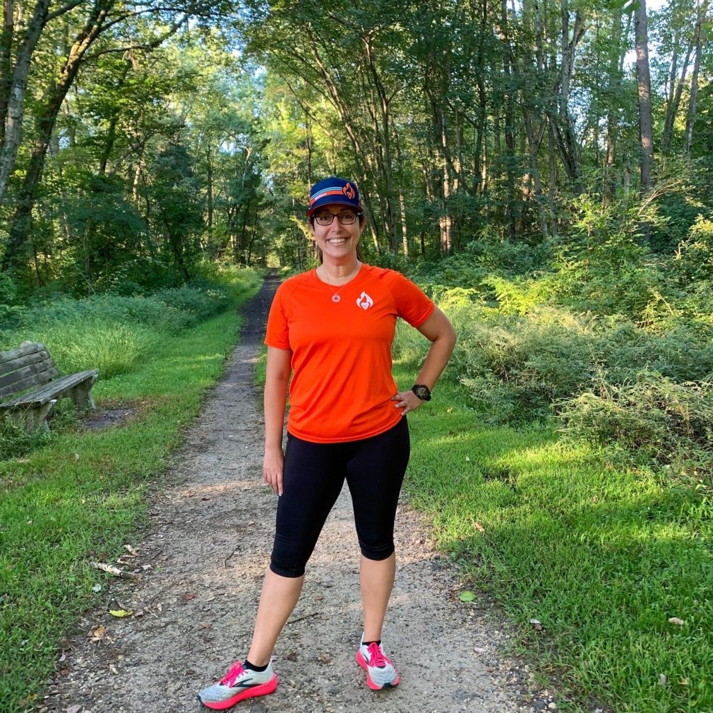 BibRave Pro, Meridith, preparing to run 4 miles at Elephant Swamp Trail.